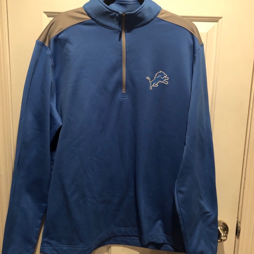 Detroit Lions 1/4 zip poly pullover